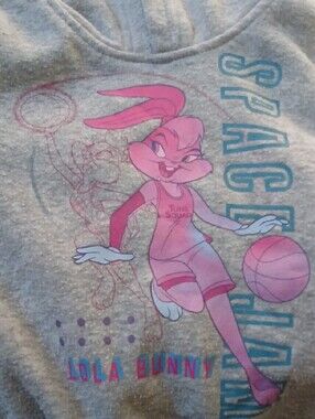 Looney Tunes Lola Bunny Kids Gray Tee with Pink Graphic